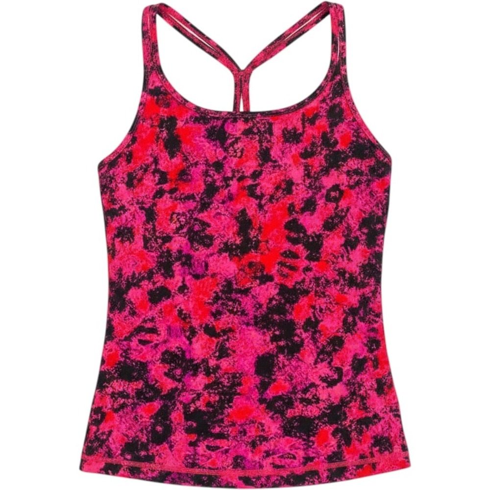 Marc New York Tank Top Womens Size M Pink Black Abstract Performance Racerback
